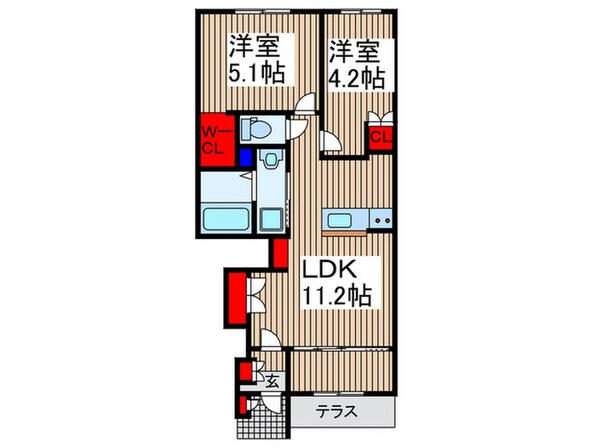 フェンリルの物件間取画像